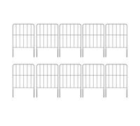 Cercado de jardín | 10 piezas Metal Animal Barrier | Paneles de valla de jardín | para balcón, patio, patio, perro, plantas, flores, manta para exteriores