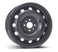Cerchio In Ferro Nuovo 15 Nero Per FIAT 500C 4 Fori PCD 98 Acciaio 6J