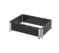 Cerco de plástico, UE 2 unidades, para palet de 800 x 600 mm, plegable en diagonal, con 4 bisagras