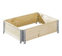 Cerco de madera para palets en euroformato ratioform, plegable en diagonal, con 4 bisagras