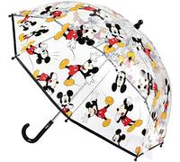 Cerdá-2400-0510 Mickey Paraguas Campana Transparente, multicolor, Talla Única (2400-0510) , color/modelo surtido