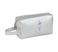Neceser de Aseo de Disney 100 - Color Plata - 21 x 11 x 7 cm - Gran Capacidad de Almacenamiento - Multicomposición - Cierre de Cremallera - Producto Original Diseñado en España