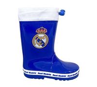 Botas de Lluvia Real Madrid para Niños PVC Impermeable Oficial | Calzado Resistente para Lluvia, Nieve y Actividades al Aire Libre