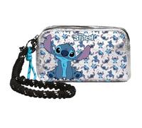 Cerdà Disney Lilo & Stitch Neceser de viaje 22 x 14 x 6 cm - Diseño de Stitch - Plateado