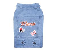 Cerdá - For Fan Pets - Chaqueta para Perros de Tela Vaquera Fabricada en Algodón al 65% y Poliéster al 35% | Ajuste de Velcro y Estampada con su Personaje Favorito de Minnie - Licencia Oficial Disney