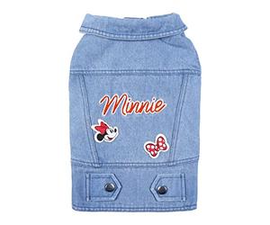 Cerdá - For Fan Pets - Chaqueta para Perros de Tela Vaquera Fabricada en Algodón al 65% y Poliéster al 35% | Ajuste de Velcro y Estampada con su Personaje Favorito de Minnie - Licencia Oficial Disney