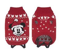 Cerdá - ForFanPets | Jersey para Perro de Mickey Mouse con Diseño Navideño Tejido - Licencia Oficial Disney