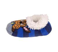 Zapatillas de Andar por Casa de la Patrulla Canina - Color Azul y Gris - Talla 32-35 - Sin Cierre - Zapatillas Infantiles de Poliéster con Suela Tipo Calcetín - Producto Original Diseñado en España