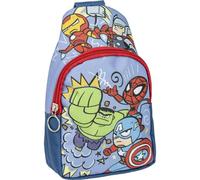 Mochila Bandolera de Spiderman-Azul-13x23x7cm-Fabricada en Poliéster-Asas Ajustables-Compartimento Principal-Producto Original Diseñado en España