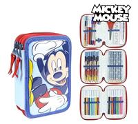 Cerdá, Estuche Plumier Triple con Rotuladores Giotto-Licencia Oficial Minnie Mouse de Disney Studios Unisex niños, Multicolor, 12.5 X 19.5 X 6.5 CM