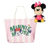 CERDÁ LIFE’S LITTLE MOMENTS Disney Bolsa Shopping XL Minnie Mouse + Llavero, Bolsa Grande Oficial Disney, Uso Diario