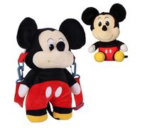 CERDÁ LIFE’S LITTLE MOMENTS Disney Bolso Peluche Mickey Mouse + Llavero, Bolsa Suave Oficial Disney, Regalo Niños y Fans