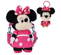 CERDÁ LIFE’S LITTLE MOMENTS Disney Bolso Peluche Minnie Mouse + Bag Charm, Bolsa Suave Oficial Disney, Accesorio Fans