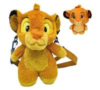 CERDÁ LIFE’S LITTLE MOMENTS El Rey León Bolso Peluche Simba + Llavero, Bolsa Suave Disney, Merchandising Oficial, Regalo Niños