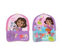 Gorra infantil Dora La Exploradora ajustable para niños y niñas - Gorra Dora La Exploradora con visera curva para verano, parque y playa