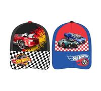 Gorra infantil Hot Wheels ajustable para niños y niñas - Gorra Hot Wheels con visera curva para verano, parque y playa
