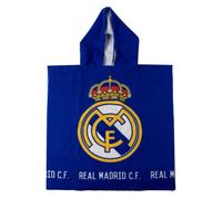 Poncho microfibra infantil Real Madrid para playa y piscina - Poncho microfibra niño niña con capucha y secado rápido