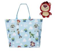 CERDÁ LIFE’S LITTLE MOMENTS Toy Story Bolsa Shopping XL + Bag Charm Lotso Rosa, Bolsa Grande Disney Pixar, Accesorio Oficial
