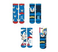CERDÁ LIFE'S LITTLE MOMENTES | 3 Calcetines Sonic Cómodos y Suaves con Diseños Divertidos para Fans de Sonic - Calcetines Sonic Transpirables con Estilo Único y Licencia Oficial