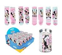CERDÁ Calcetines Minnie Pack 4 Talla 31/34 Cómodos y Suaves Licencia Oficial