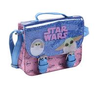 CERDÁ LIFE'S LITTLE MOMENTS 2100003344, Bolso Bandolera Infantil de Mandalorian con Licencia Oficial de Star Wars para Niñas, Azul, 18,5 x 14 x 5 cm