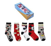 CERDÁ LIFE'S LITTLE MOMENTS 2200007413_T1922-C81 Pack de 5 Calcetines de Algodón de Mickey Mouse para Niño con Licencia Oficial Disney, Multicolor, 22 para Niños