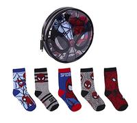 CERDÁ LIFE'S LITTLE MOMENTS 2200007417_T1922-C81 Pack de 5 Calcetines de Algodón de Spiderman para Niño con Licencia Oficial Marvel, Multicolor, Tallas 19 a 22 para Niños