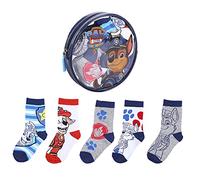 CERDÁ LIFE'S LITTLE MOMENTS 2200007421_T2325-C81 Pack de 5 Calcetines de Algodón de Paw Patrol para Niño con Licencia Oficial Nickelodeon, Multicolor, 23-25 para Niños