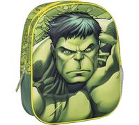 CERDÁ LIFE'S LITTLE MOMENTS Mochila Escolar Hulk 3D con Cremallera Asas Ajustables Unisex Verde S