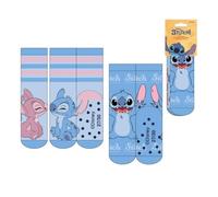 CERDÁ Calcetines antideslizantes Stitch, aplicaciones, 3-5 Pack de 2 Unisex niños