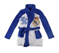 CERDÁ LIFE'S LITTLE MOMENTS Batín Coral Fleece Aplicaciones Real Madrid Niños - Bata de Casa Oficial Infantil, Diseño Exclusivo con Escudo, 5 Años