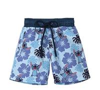 CERDÁ LIFE'S LITTLE MOMENTS Bermudas de Baño para Niño Fabricadas 85% y en Elastano al 15% con Forro 100% Poliéster y Personajes de Stitch | Licencia Oficial-Disney, Azul Claro, 6 años para Niños
