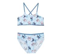 CERDÁ LIFE'S LITTLE MOMENTS Bikini Infantil de Stitch - Color Azul - Talla 10 Años - Bañador Niña Fabricado en 85% Poliéster y 15% Elastano de 210 gsm - Producto Original Diseñado en España