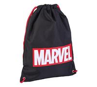 CERDÁ LIFE'S LITTLE MOMENTS – Bolsa mochila de cuerdas infantil Marvel, licencia oficial, Negro, Pequeño
