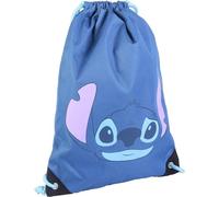 CERDÁ LIFE'S LITTLE MOMENTS Bolsa Mochila Cuerdas Infantil de Stitch-Licencia Oficial Disney, Saco Unisex niños, Azul, S