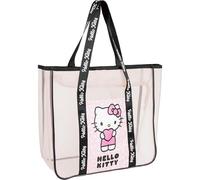 CERDÁ LIFE'S LITTLE MOMENTS Grande y Resistente Diseño Moderno, Verano y Vacaciones con tu Bolsa Playa de Hello Kitty, Premium Unisex niños, Mediano
