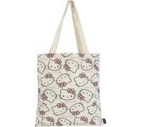 CERDÁ LIFE'S LITTLE MOMENTS Bolsa Shopping Hello Kitty, Unisex Adulto, Blanco y Negro