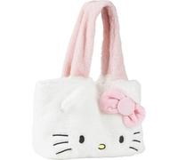 VARZI Bolsa Shopping Peluche Hello Kitty 30.0x8.0x37.0 cm | Bolsa de Mano Infantil Suave y Estilizada | Ideal para Paseos, Regalos y Uso Diario
