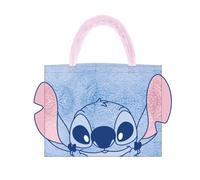 VARZI Bolsa Shopping Peluche Stitch 30.0x8.0x37.0 cm | Bolsa Infantil Suave con Diseño Disney Original | Ideal para Paseos, Escuela y Regalos