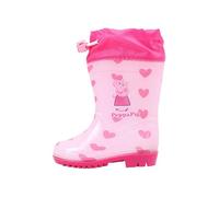 CERDÁ LIFE'S LITTLE MOMENTS - Botas de Agua Niña con Stopper Regulador para Mayor Ajuste y Minimizar la Entrada de Agua | Botas de Agua Peppa Pig de Color rosa - Licencia Oficial Hasbro