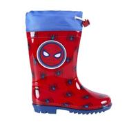 CERDÁ LIFE'S LITTLE MOMENTS Botas de Agua Niño Spiderman Con Stopper Para Mayor Ajuste Y Minimizar La Entrada de Agua - Licencia Oficial Marvel - Botas de Agua Niños con Stopper Regulador para Mayor Ajuste y Minimizar la Entrada de Agua | Botas de Agua Spiderman de Color rojo - Licencia Oficial Marvel Niños