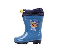 CERDÁ LIFE'S LITTLE MOMENTS Niño Paw Patrol Niños con Stopper Regulador para Mayor Ajuste y Minimizar la Entrada Botas de Agua Patrulla Canina de Color Azul-Licencia Oficial Nickelodeon, 25 EU