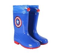 CERDÁ LIFE'S LITTLE MOMENTS - Botas de Agua Niños del Capitan America [ Los Vengadores ] con Stopper Regulador de Color azul - Licencia Oficial Marvel