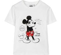 CERDÁ LIFE'S LITTLE MOMENTS Camiseta Infantil Stitch Manga Corta Producto Original Diseñado en España, Mickey Blanco, 6 años para Niñas