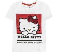 CERDÁ LIFE'S LITTLE MOMENTS Camiseta Corta niños Diseño Moderno y cómodo Looks Casuales y Deportivos de Hello Kitty, White, 4 años