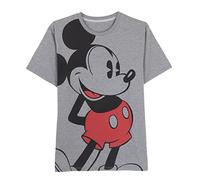 CERDÁ LIFE'S LITTLE MOMENTS Hombre Camiseta Manga Corta Ropa de Verano de Mickey Mouse Fabricada en Algodón 100% -Licencia Oficial Disney, Gris Oscuro, Adulto