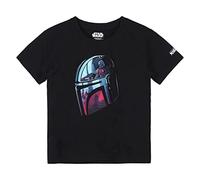 CERDÁ LIFE'S LITTLE MOMENTS Niño Manga Corta de The Mandalorian para Verano | Camiseta de Algodón 100% -Licencia Oficial Star Wars, Negro, Normal para Niños