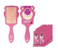 CERDÁ LIFE'S LITTLE MOMENTS Cepillo Desenredante Toy Story Lotso Rosa - Cepillo de Pelo Infantil Antitirones, Diseño Estampado Oficial Disney Pixar, Accesorio Capilar Niña, Producto Original