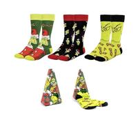 CERDÁ LIFE'S LITTLE MOMENTS CERDÁ Life'S Little MOMENTES 38/45 Cómodos y Suaves, 3 Calcetines The Grinch, Unisex niños/Adultos