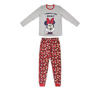 CERDÁ LIFE'S LITTLE MOMENTS Cerdá Pijama Infantil Minnie Mouse-Licencia Oficial Disney, Gris, 2 años para Niñas